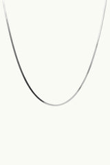 Snake Chain Necklace Silver