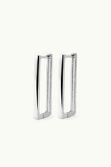 Rectangle Earrings Silver