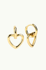 Heart Earrings Gold