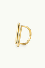 Double Bar Multisize Ring Gold