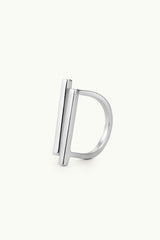 Double Bar Multisize Ring Silver