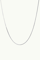 1mm Bali Chain Necklace Silver
