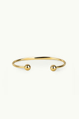 Big Double Bubble Cuff Bracelet Gold
