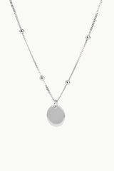 Little Bubble Plate Necklace Silver