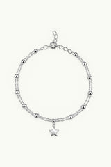 Star & Bubbles Double Bracelet Silver