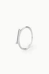 Bar On Top Ring Silver