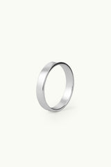 4mm Plain Ring Silver