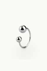 Big & Small Split Bubble Multisize Ring Silver