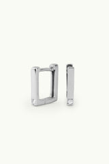Square Earrings Silver