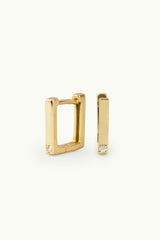 Square Earrings Gold