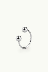 Split Bubble Multisize Ring Silver