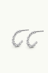 Little Bubble Circle Earrings Silver