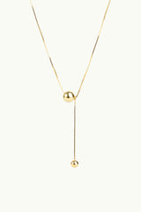 Double Bubble Necklace Gold