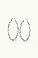 Big Circle Bubble Earrings Silver