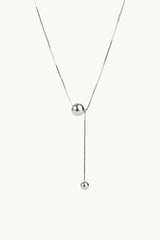 Double Bubble Necklace Silver