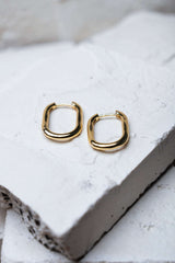 Oval Earrings Gold
