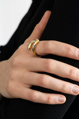 Round Multisize Ring Gold