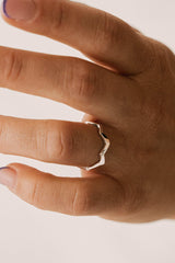 Wavy Ring Silver