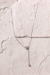 Double Bubble Necklace Silver