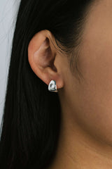 Huggie Earrings Silver