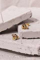 Knot Earrings Gold