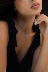 Small Bubble Necklace Silver