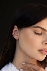Molten Ear Cuff Silver