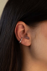 Molten Ear Cuff Silver