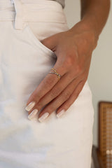 Mixed Criss Cross Multisize Ring