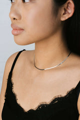 Snake Chain Necklace Silver