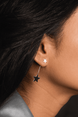 Swing Star Earrings Silver