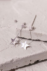 Swing Star Earrings Silver