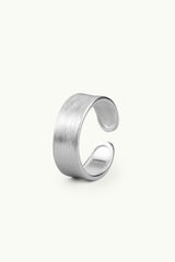 Brushed Band Multisize Ring Silver