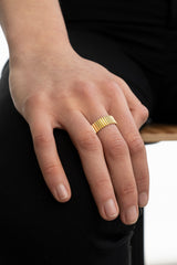 Shiny Multisize Ring Gold