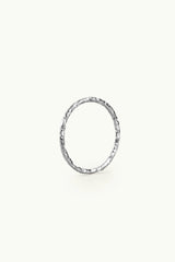 Hammered Tiny Ring Silver