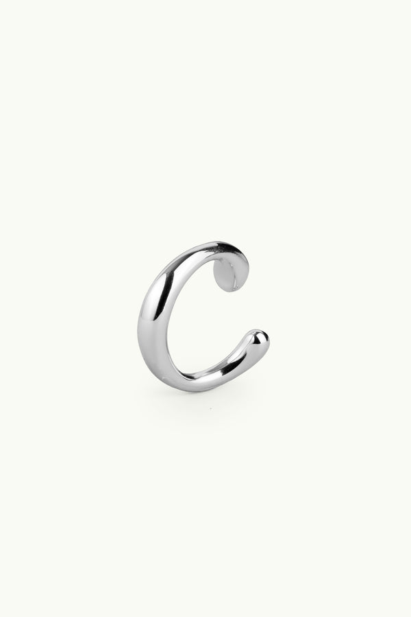 Irregular Ear Cuff Silver