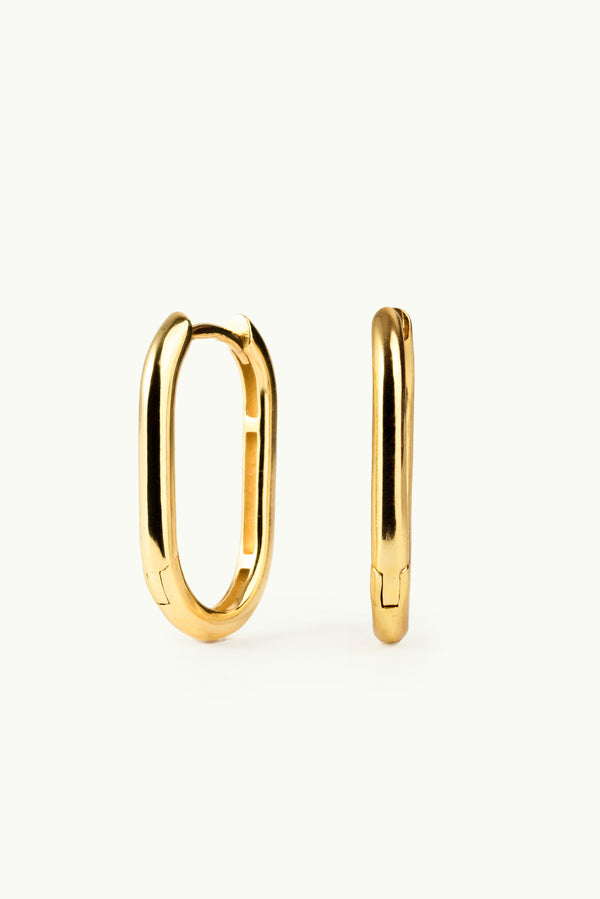 Oval Earrings Gold