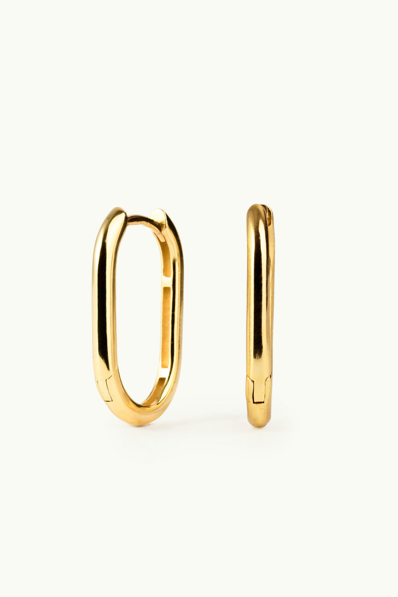 Oval Earrings Gold