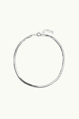 Round Snake Bracelet Silver