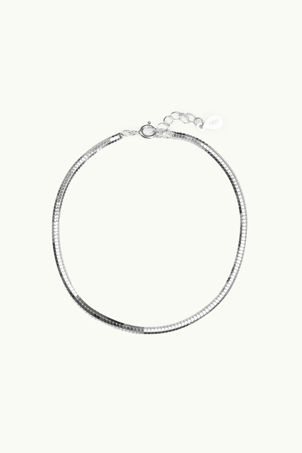 Round Snake Bracelet Silver