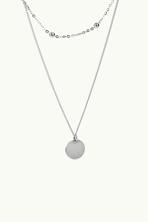 Double Necklace Silver