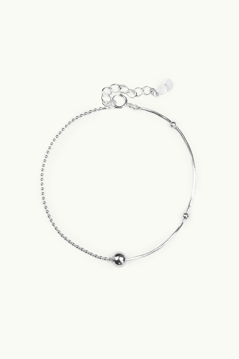 Irregular Bubble Bracelet Silver