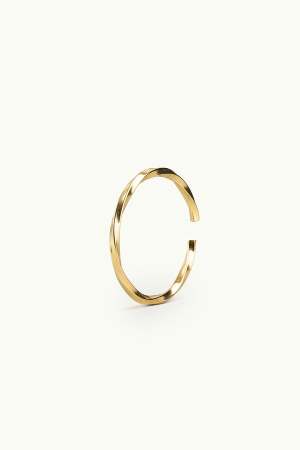 Little Twisted Bar Multisize Ring Gold