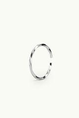Little Twisted Bar Multisize Ring Silver