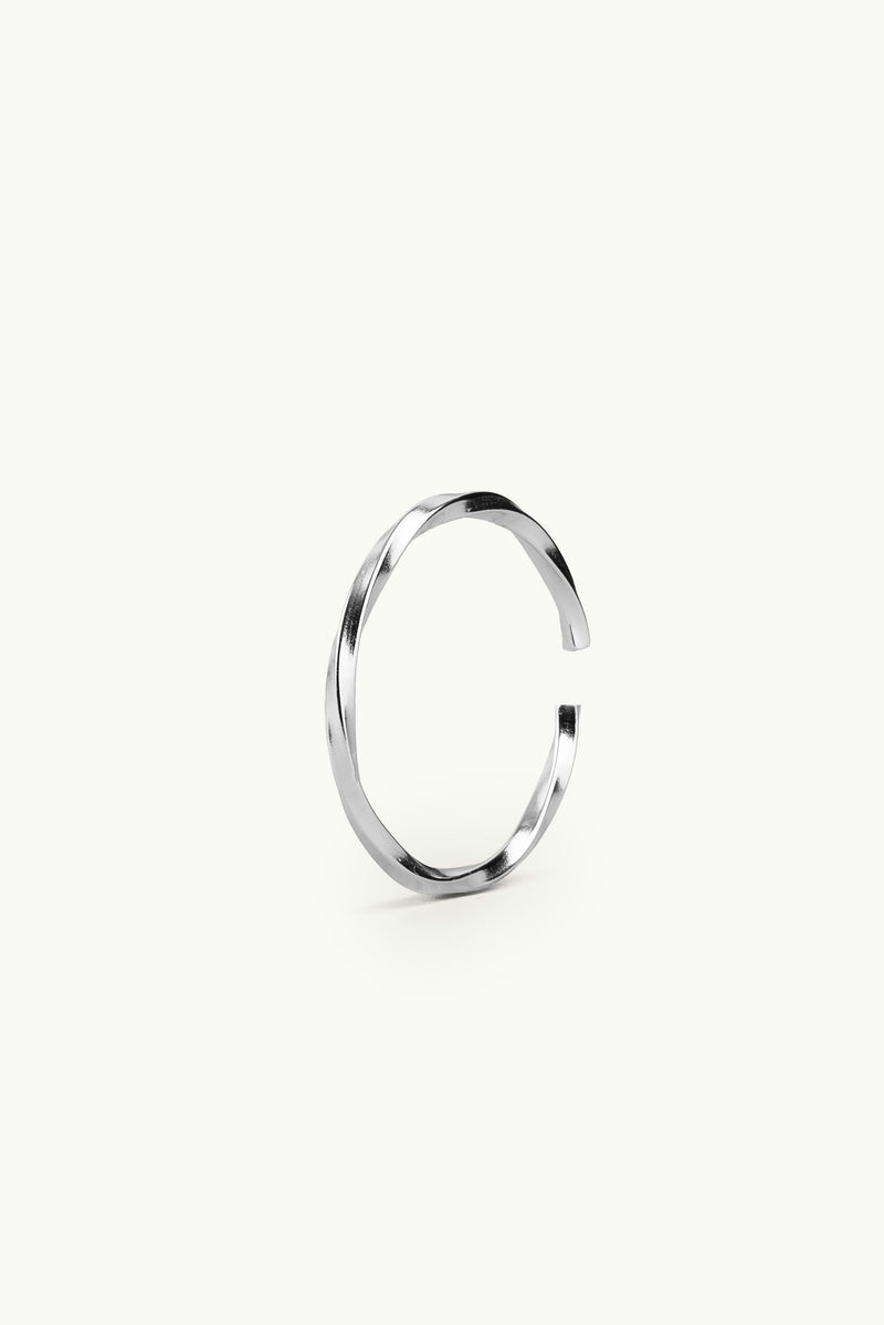 Little Twisted Bar Multisize Ring Silver