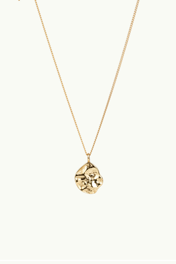 Imperfect Plate Necklace Gold