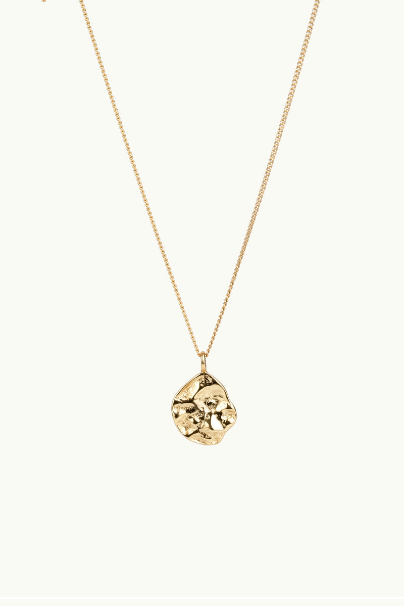 Imperfect Plate Necklace Gold