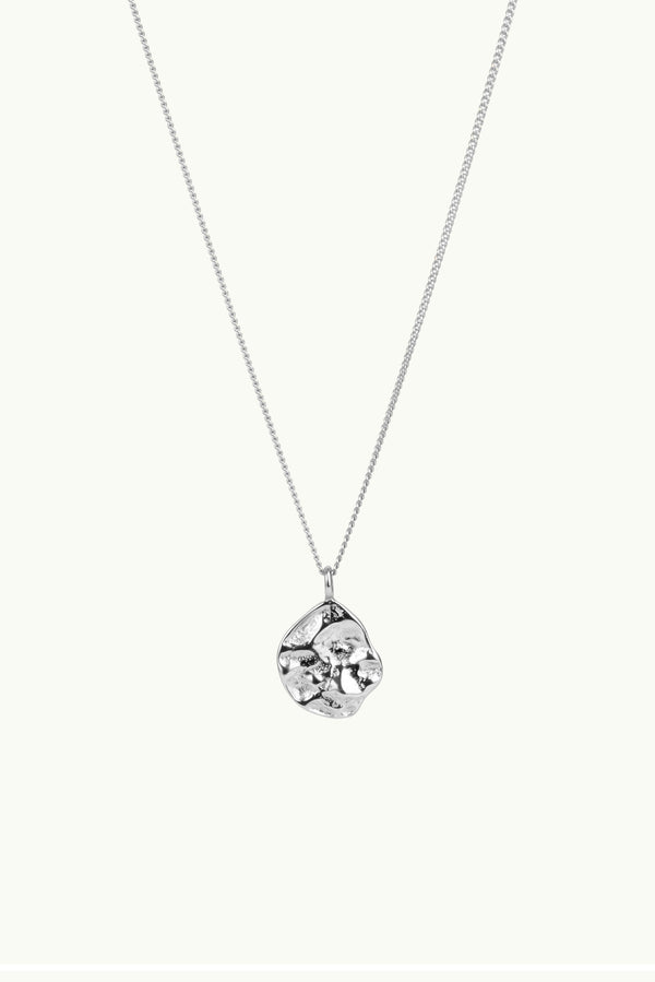Imperfect Plate Necklace Silver