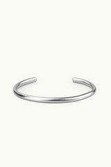 Round Cuff Bracelet Silver