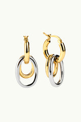 Mixed Triple Circle Hoop Earrings